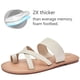 thumbnail image 3 of Sandalias planas Luoika para mujer, anchas, color beige, 3 of 9