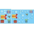 thumbnail image 1 of Pegatina de ventana de Navidad, decoraciones navideñas, calcomanía de copo de nieve de Papá Noel, pegatina de pared combinada, suministros de decoración de año nuevo para el hogar, 1 of 4