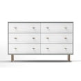 thumbnail image 5 of Origins by Alpine Saige Wood 6 Drawer Dresser in Weathered White-Gray, 5 of 5