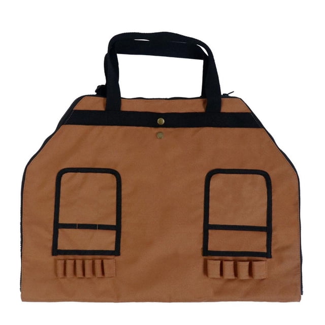 Delantal De Tela Oxford, Delantal Ajustable Para Carpintería, Delantal De Barbacoa Multifuncional Para Exteriores Con Bolsa De Leña Moyic AP007927-02