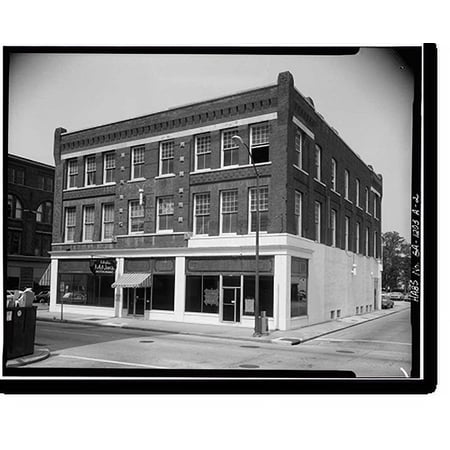Historic Print, Savannah Historic District, Whitfield Building, 121-125 Whitaker Street, Savannah, Chatham County, GA - 2, 16" x 20"