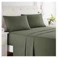 thumbnail image 2 of Bed Sheets, Premier 1800 Series Bed Sheet Set, Deep Pocket, Wrinkle, Fade, Stain Resistant, Luxury Soft Bedding Sheets & Pillowcases, King, Olive Green, 2 of 7
