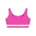 thumbnail image 5 of Hansber Kids Girls Sleeveless Dance Crop Top Sports Bra Athletic Ballet Gymnastics T-Shirt Activewear Hot Pink 12, 5 of 6