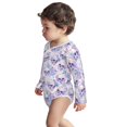 thumbnail image 3 of Xecao white Skull crystal flower Print Baby unisex-baby Cotton Long-sleeve Bodysuits-2 Years, 3 of 6