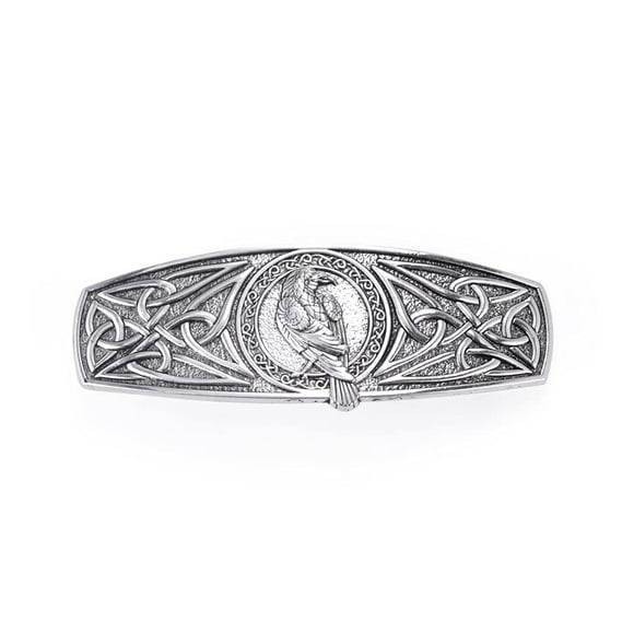 Fashion Vintage Celtic Knot Hair Clip Metal Barrettes Hair Accessories Pattern Engraved Headwear Styling Gifts for Women Girls (Eagle, Antique Silver)