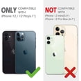thumbnail image 2 of Funda para iPhone 12/12 Pro con tapa para cámara y soporte, protección deslizante para lente + soporte giratorio de 360 grados, resistente a impactos y golpes, parachoques protector, 6, 2 of 5
