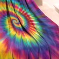 thumbnail image 3 of Rainbow Tie Dye Mandala Pattern Blanket,Comfortable Soft Flannel Throw Blanket,All Season,Warm Lightweight Blankets for Sofa Bed Couch Living Room Chair,30"x40", 3 of 4