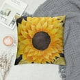 thumbnail image 2 of COMIO  Pillow Cover Vintage Rustic Sunflower Flower Decorative Couch Farmhouse Pillow Cases Square Fall Autumn Theme Cushion Cover  for Office&nbsp;Porch Decoration, 2 of 5