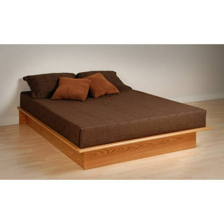 UPC 772398560472 product image for Oak Queen Platform Bed | upcitemdb.com