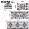 thumbnail image 2 of TECHVIDA Kitchen Rugs 3 Piece Set,Kitchen Mats for Floor Non-Slip Machine Washable, Boho Farmhouse Hallway Doormat for Holiday, 2 of 9