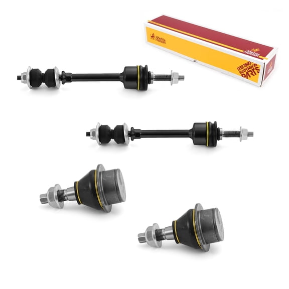 Metrix Premium Chassis Parts - 4 PC L/R Front Sway Bar Stabilizer End Link & L/R Front Lower Ball Joint Kit Fits 05-11 Dodge Dakota, 06-09 Mitsubishi Raider, K750263, K80605
