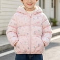 thumbnail image 4 of Nugftut Girls Boys Puffer Jackets Size 1-2 Years Hooded Winter Coat Warm Windproof Printed Kids Clothing, 4 of 8