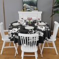 thumbnail image 2 of Pioneer Flower Floral Print Pattern Round Tablecloth 60"x60",Wrinkle Wipeable Table Cloth for Kitchen Dining Room Picnic Patio Party, 2 of 6