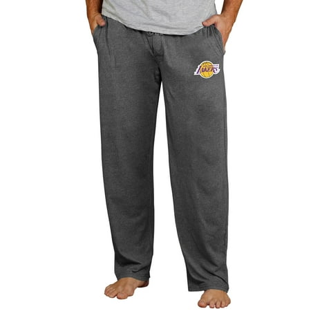 Men's Concepts Sport Charcoal Los Angeles Lakers Quest Knit Lounge Pants