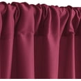 thumbnail image 3 of XWZO Backdrop Curtains for Photography, Extra Wide Rod Pocket Room Darkening Curtain Set of 2, Blackout Party Curtains for Wedding Decorations Stage Birthday Family Gatherings, Burgundy, 5ft x 10ft, 3 of 6