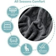 thumbnail image 3 of EVNELE Dark Gray Twin Size Blankets, Fuzzy Lightweight Warm Throw Blanket for Couch, Sofa, Pet, Bed, 60 x 80 inch, 3 of 6