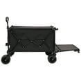 thumbnail image 5 of LuckyNote Foldable Wagon with Extended Tailgate, Heavy Duty 480lbs Capacity, Extra Long Extender Cart, Large All-Terrain Beach Wheels, 600D Waterproof Oxford Fabric, 5 of 10