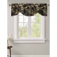 thumbnail image 2 of Tie Up Valance Curtain for Kitchen,Abstract Camouflages Texture Rod Pocket Short Curtains Adjustable Tie-Up Shade Valances,Retro Camo Pattern Window Treatment for Bathroom Living Room Bedroom, 2 of 8