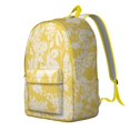 thumbnail image 3 of Tropical Flower Backpack - Waterproof Vintage School Bag with Exotic Blooms & Lush Foliage Pattern, 3 of 5