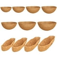 thumbnail image 4 of CPAN 2PCS Round Hanging Basket Liner Coconut Replacement Flower Basket, 4 of 5