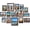 Brown, variant on 15 Pack Real Glass Picture Frames Collage Wall Decor, Including 3pcs 8x10, 6pcs 5x7, 6pcs 4x6 Photo Frames for Gallery Wall or Tabletop Display, Distressed White