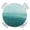 Teal Green, variant on Blue Gold Wave Round Tablecloth for 45-54 Inch Tables, Fitted Table Cover with Elastic Edge, Summer Coastal Ocean Stripe Waterproof Outdoor Table Cloth Protector for Patio Garden Dinner Picnic