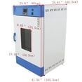thumbnail image 2 of 125L Electrothermal Incubator Constant Temperature Incubator 110V 400W 41°F-104°F for Laboratory Seed Germination, 2 of 12