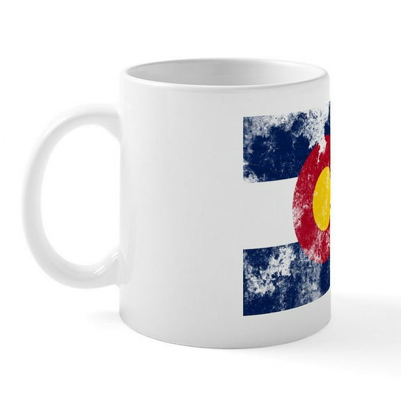 CafePress - Colorado Flag Mug - 11 oz Ceramic Mug - Novelty Coffee Tea Cup
