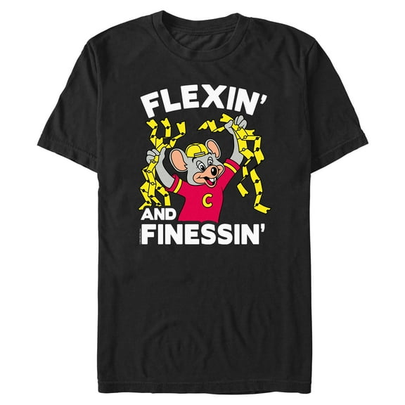 Mens Chuck E. Cheese Flexin' and Finessin' T Shirt