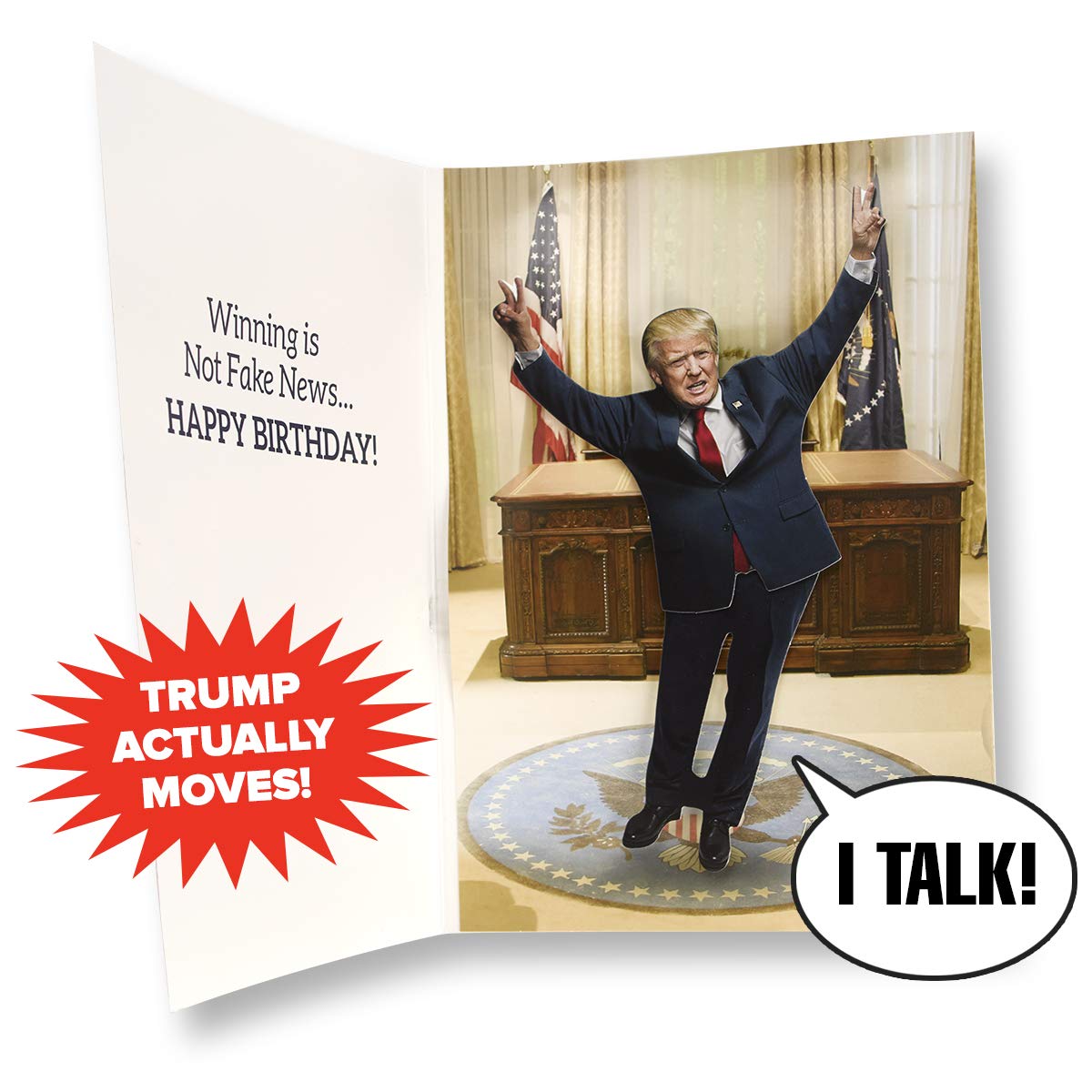 Dancing Donald MOTION &amp; SOUND Birthday Card Donald Trump Dances in Celebration When Card is