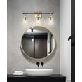 thumbnail image 2 of Luxury Classic Bath Light, Small Size: 9.125''H x 6.625''W, with Traditional Style Elements, Vintage Brass Finish, UHP4945 from the Norfolk Collection by Urban Ambiance, 2 of 5
