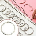 100 Pcs Metal Home Office Supplies School+supplies Binder Ring Book