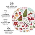 thumbnail image 4 of Balery 4 Pcs Snowflakes Santa Clausleather Coasters Set, Drink Table Cup Coasters For Living Room Kitchen Coffee Decor, 4 of 9