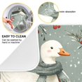 thumbnail image 2 of Yayeee Dish Drying Mat for Kitchen Counter 18"x24" Microfiber Absorbent Pad, Winter Goose Scarves, 2 of 7