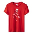 thumbnail image 4 of Ruyang Women Summer Tops, Womens Rainbow Graphic T-Shirt Summer Short Sleeve Crew Neck Blouse Funny Graphic Loose Tees Tops, 4 of 4