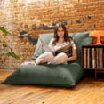 thumbnail image 5 of Jaxx Pillow Saxx 5.5-Foot Décor Bean Bag Giant Floor Pillow Lounge, Lush Velvet Green, 5 of 10