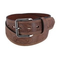 thumbnail image 1 of CTM®  Leather Fish Embossed Bridle Belt (Men's), 1 of 3