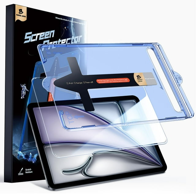 Protector de pantalla MAGIC JOHN para iPad Air 13", cristal templado HD