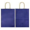 thumbnail image 4 of AZOWA Gift Bags Navy Blue Kraft Paper Bags with Handles (5.9 x 3.1 x 8.2 in, Navy, 25 CT), 4 of 7