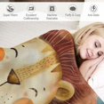 JEUXUS Baby Blanket Gifts for BoysSuper Soft Throw Name Lion Newborns