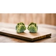 thumbnail image 2 of Handcrafted Ceramic Cabbage Salt and Pepper Shakers Gift, 2 of 3