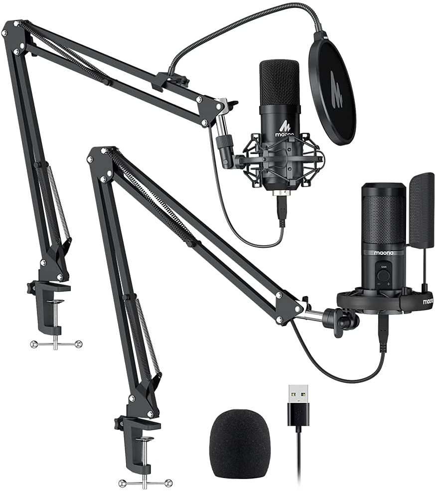USB Microphone All in one Kit Professional Condenser Computer Mic for  Podcasting, Gaming, Recording, Streaming, YouTube, Compatible with Laptop  Desktop PC, PM461S, A04 | Walmart Canada