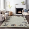 thumbnail image 6 of Addison Rugs Mayfield Washable Coastal Shell Border Oyster Rectangle Rug, 10' x 14', 6 of 6