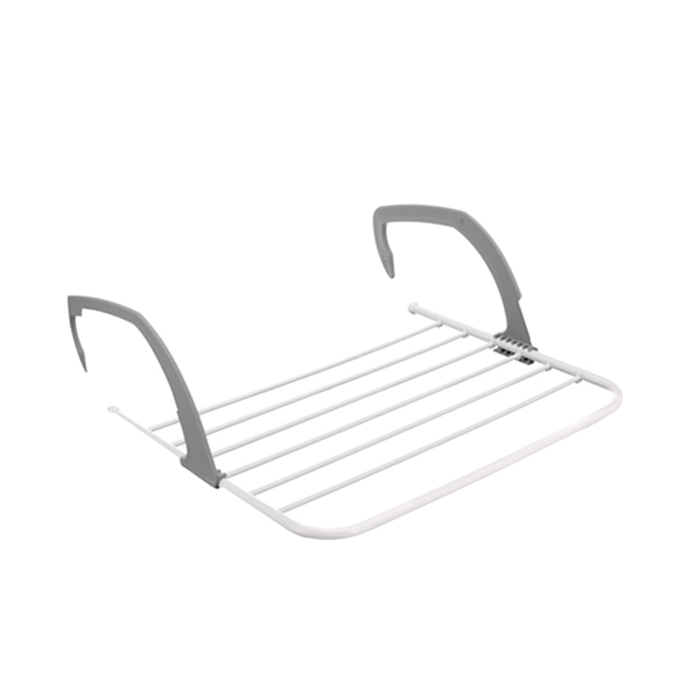 Balcony indoor outdoor telescopic clothes pole folding drying rack