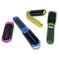 thumbnail image 1 of 4 Colores Surtidos ALAZCO Cepillo de Cabello Plegable con Espejo Tamaño de Bolsillo Compacto Viaje Coche Bolsa de Gimnasio Monedero Taquilla Natación Camping Fiesta de Pijamas Regalo y más, 1 of 5