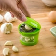 thumbnail image 6 of Garlic Press Grinder, Green Plastic Kitchen Tool, Stainless Steel Crusher, Ergonomic Handle, Easy Clean Garlic Mincer for Cooking and Meal Prep, Topliu, 6 of 6