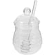 thumbnail image 5 of Tarro de miel de vidrio de 250 ml, transparente, con cucharón y tapa, para uso doméstico en la cocina., 5 of 5