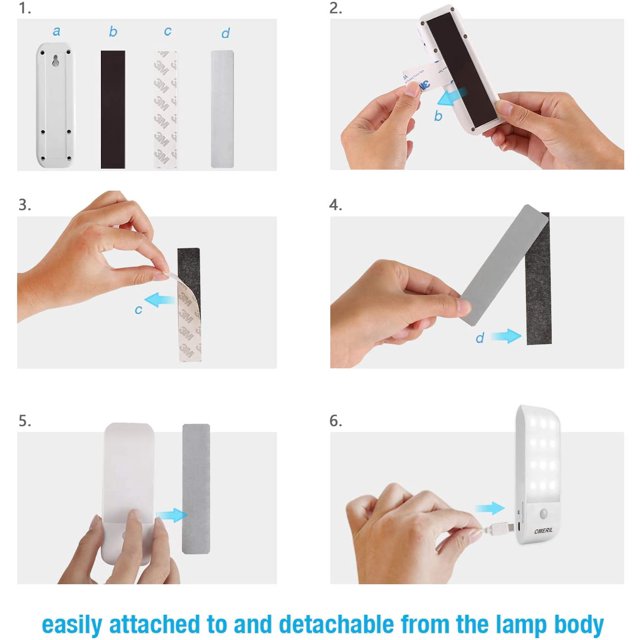 Luz nocturna peque?a, gabinete de inducción del cuerpo humano, luz nocturna inteligente para el hogar, cinta de carga USB enchufable, iluminación portátil para automóviles, gabinete para dormitorio.