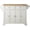White, variant on Kitchen Island with Stainless Steel Top & Storage - Portable Cart White