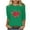 ZD-Green, variant on CFLVAEK Valentines Day Shirts Women Cute Love Heart Graphic T Shirts Comfy 3/4 Sleeve Blouse Tops Casual Round Neck Tunic Shirt L